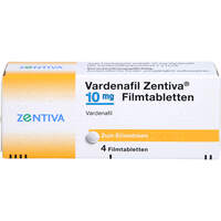 Vardenafil Zentiva 10 mg Filmtabletten, 4 Stk., Zentiva Pharma GmbH