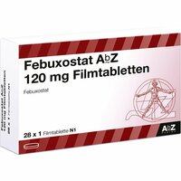 Febuxostat AbZ 120 mg Filmtabletten, 28 Stk., Abz Pharma GmbH