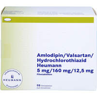 Amlodipin/Valsartan/HCT HEU 5/160/12.5 mg FTA, 98 Stk., Heumann Pharma GmbH & Co. Generica KG