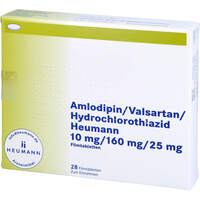 Amlodipin/Valsartan/HCT HEU 10/160/25 mg FTA, 28 Stk., Heumann Pharma GmbH & Co. Generica KG