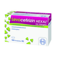 Levocetirizin HEXAL bei Allergien 5mg Filmtabl., 100 st, HEXAL AG