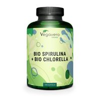 Vegavero Chlorella BIO + Spirulina BIO Kapseln, 180 st, Vanatari International GmbH
