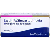 Ezetimib/Simvastatin beta 10 mg/10 mg Tabletten, 30 st, betapharm Arzneimittel GmbH