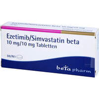 Ezetimib/Simvastatin beta 10 mg/10 mg Tabletten, 30 st, betapharm Arzneimittel GmbH