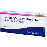 Ezetimib/Simvastatin beta 10 mg/40 mg Tabletten, 30 Stk., betapharm Arzneimittel GmbH