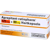 Aprepitant-ratiopharm 125 mg/80 mg Hartkapseln, 3 st, ratiopharm GmbH
