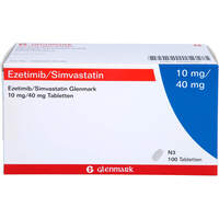 Ezetimib/Simvastatin Glenmark 10mg/40mg Tabletten, 100 st, Glenmark Arzneimittel GmbH