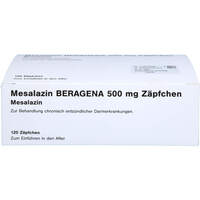 MESALAZIN Beragena 500mg Zäpfchen B, 120 st, Docpharm GmbH