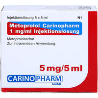 Metoprolol Carinopharm 1mg/ml Injektionslösung, 5 st, Carinopharm GmbH