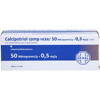 Calcipotriol comp HEXAL 50 ug/g + 0.5 mg/g Salbe, 120 g, HEXAL AG