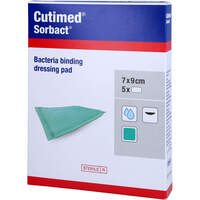 Cutimed Sorbact Saugkompressen 7x9 cm, 5 st, Eurimpharm Arzneimittel GmbH