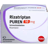 Rizatriptan PUREN 10 mg Schmelztabletten, 18 st, PUREN Pharma GmbH & Co. KG