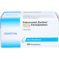 Febuxostat Zentiva 80 mg Filmtabletten, 84 st, Zentiva Pharma GmbH