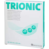 TRIONIC Wundauflage 9.5x9.5 cm, 10 st, MFG Handel GmbH