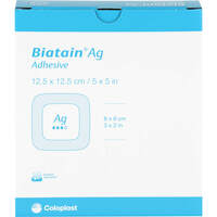BIATAIN Ag Schaumverband 12.5x12.5 cm selbst haft., 5 st, MFG Handel GmbH