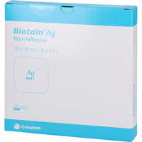 BIATAIN Ag Schaumverband 15x15 cm nicht haftend, 5 st, MFG Handel GmbH