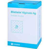 BIATAIN Alginate Ag Kompressen 5x5 cm mit Silber, 30 st, MFG Handel GmbH