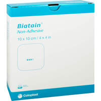 BIATAIN Schaumverband 10x10 cm nicht haftend, 10 st, MFG Handel GmbH