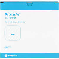 BIATAIN Schaumverband 15x15 cm sanft haftend, 5 st, MFG Handel GmbH