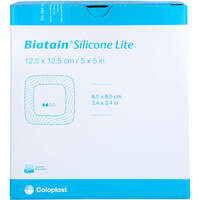 BIATAIN Silicone Lite Schaumverband 12.5x12.5 cm, 10 st, MFG Handel GmbH