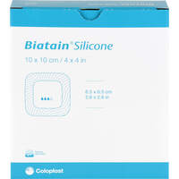 BIATAIN Silicone Schaumverband 10x10 cm, 10 st, MFG Handel GmbH