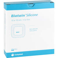 BIATAIN Silicone Schaumverband 10x10 cm, 10 st, MFG Handel GmbH