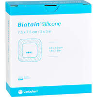BIATAIN Silicone Schaumverband 7.5x7.5 cm, 10 st, MFG Handel GmbH