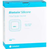 BIATAIN Silicone Schaumverband 7.5x7.5 cm, 10 ST, GMS German Medical Supply GmbH