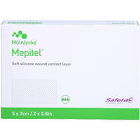 MEPITEL Silikon Netzverband 5x7 cm steril, 5 st, MFG Handel GmbH