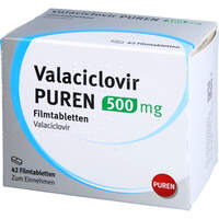 Valaciclovir PUREN 500 mg Filmtabletten, 42 st, PUREN Pharma GmbH & Co. KG