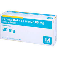 Febuxostat - 1 A Pharma 80mg Filmtabletten, 84 st, 1 A Pharma GmbH