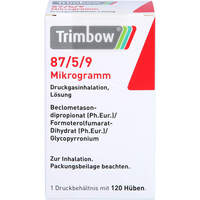 Trimbow 87 ug/5 ug/9 ug 120 Hub Druckgasinhalation, 1 st, Axicorp Pharma B.V.