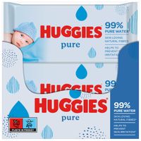 HUGGIES Pure feuchte Babypfleget&uuml;cher, 56 st, Kimberly-Clark GmbH