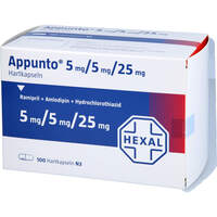 Appunto 5 mg/5 mg/25 mg Hartkapseln, 100 st, HEXAL AG