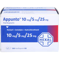 Appunto 10 mg/5 mg/25 mg Hartkapseln, 100 st, HEXAL AG