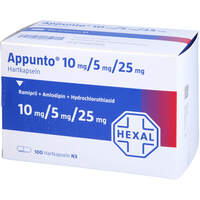 Appunto 10 mg/5 mg/25 mg Hartkapseln, 100 st, HEXAL AG
