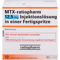 MTX-ratiopharm 12.5 mg Inj.Lsg. i. e. Fertigspr., 12 st, ratiopharm GmbH
