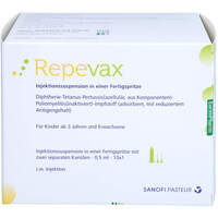 REPEVAX Injekt.Susp.i.e.Fertigspritze mit Kanüle, 10x0.5 ml, Eurimpharm Arzneimittel GmbH