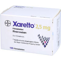 Xarelto 2.5 mg Filmtabletten, 1x196 st, kohlpharma GmbH