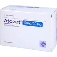 ATOZET 10 mg/40 mg Filmtabletten, 100 st, Orifarm GmbH