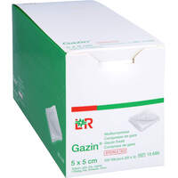 GAZIN Mullkomp.5x5 cm steril 12fach, 20x5 st, 1001 Artikel Medical GmbH