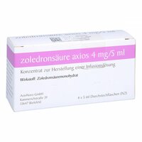 zoledronsäure axios 4mg/5ml PLUS Ca+Vit D3, 4x4 mg, AxioNovo GmbH