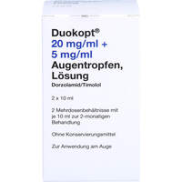 Duokopt 20 mg/ml + 5 mg/ml Augentropfen, 2x10 ml, 2care4 Aps