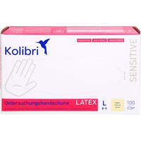 Kolibri Sensitive UH wei&szlig; puderfrei Latex L, 100 st, Igefa Handelsgesellschaft Mbh&Co. KG
