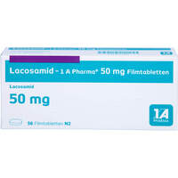 Lacosamid - 1 A Pharma 50 mg Filmtabletten, 56 Stk., 1 A Pharma GmbH