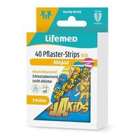 Pflaster-Strips Ninjas + Metallbox, 40 st, Lifemed GmbH