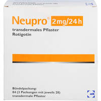 Neupro 2 mg/24 h transdermale Pflaster, 84 st, CC Pharma GmbH