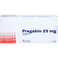 Pregabin 25 mg Hartkapseln Heunet, 14 Stk., Heunet Pharma GmbH