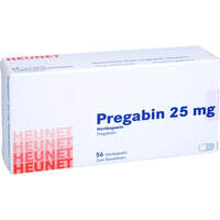 Pregabin 25 mg Hartkapseln Heunet, 56 Stk., Heunet Pharma GmbH