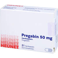 Pregabin 50 mg Hartkapseln Heunet, 21 Stk., Heunet Pharma GmbH